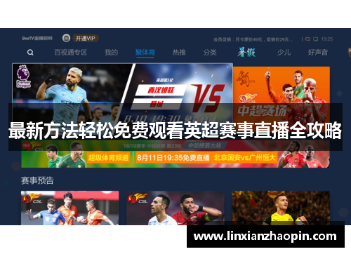 最新方法轻松免费观看英超赛事直播全攻略